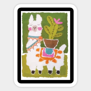 Little llama Sticker